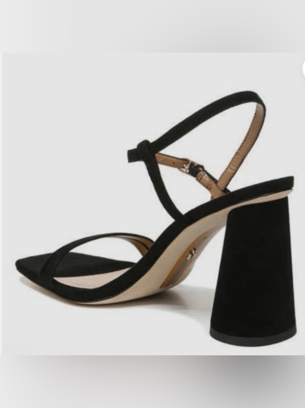 Sam Edelman Black Strappy Block Heel Sandals - Picture 2 of 15